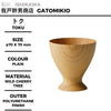 商品名稱：Toku
尺寸：φ70 H70mm
顏色：原木色
材質：山櫻木、（外層）聚氨酯塗層
Product Name：Toku
Size：φ70 H70mm
Color：Plain
Material：Wild Cherry Tree, (Outer) Polyurethane Finish